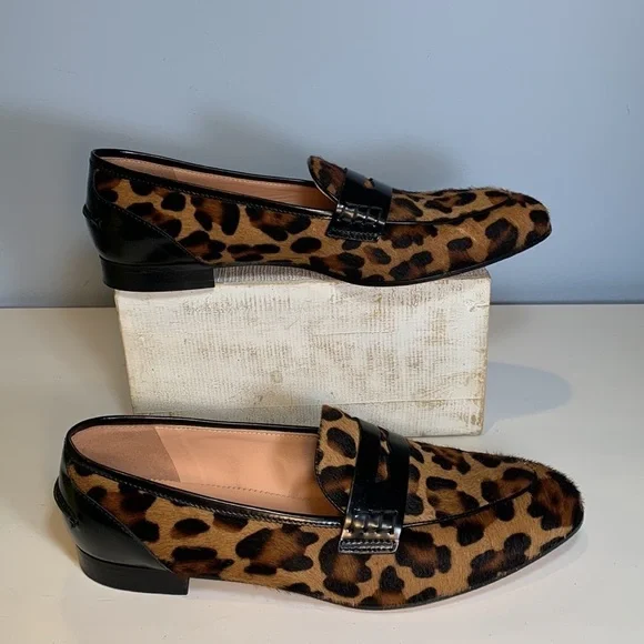 J. Crew Academy Penny Loafers in Leopard Calf Hair - Picture 4 of 10